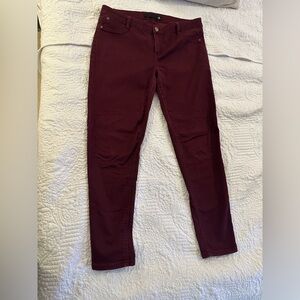 Women's Burgundy Jeans